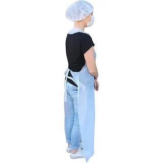 Medi-Inn PE-Schürzen Plus Einmalschürzen, gehämmert 75 cm x 160 cm / weiß / 1000 Stück
