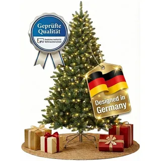 XENOTEC Weihnachtsbaum 210cm - Künstlicher Weihnachtsbaum mit Beleuchtung - Tannenbaum Künstlich/Weihnachtsbaum Künstlich - Christmas Tree/Christbaum