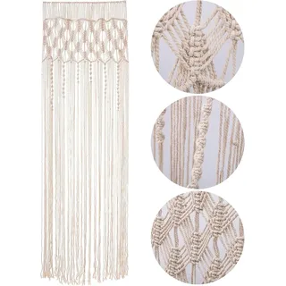 Makramee-tapete, Bohemian-dekor, Handgewebter Wandteppich, Bohemian, Makramee, Vorhang, Hochzeitstür, Hintergrund, Fenstervorhänge, 203,2 Cm (l) X 73,7 Cm (b).