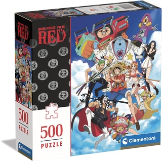 Clementoni One Piece Film Red Puzzle 500 Teile-Legespiel für Manga & Anime Fans-Für Erwachsene und Kinder, 80689