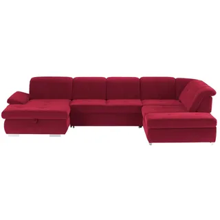 Kollektion Kraft Wohnlandschaft Mikrofaser   ¦ rot ¦ Maße (cm): B: 371 H: 100 T: 260.0