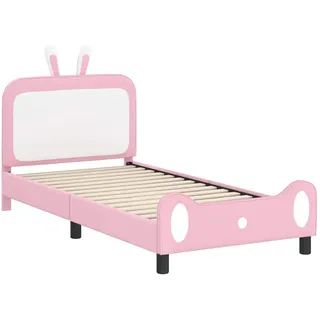 vidaXL Kinderbettgestell 80 x 200 cm Rosa