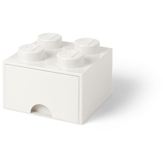 Room Copenhagen Schublade Brick drawer 4", Plastik, Weiß, 25 x 25 x 18 cm