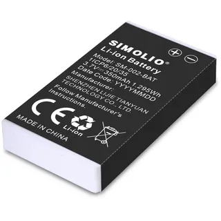 Li-Ionen-Akku für Simolio Kabellose TV Kopfhörer SM-823 Pro, SM-823D Pro, SM-824D1 und SM-824D2