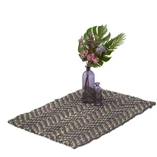 Relaxdays Jute Teppich, 60 cm,