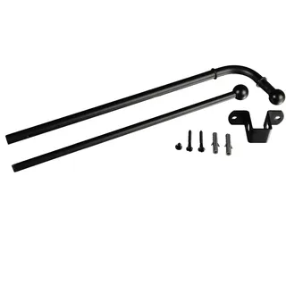 LIEDECO Schwenkstange mit Schwenkarm 1-läufig Ø 0 mm 60 - 100 cm Schwarz