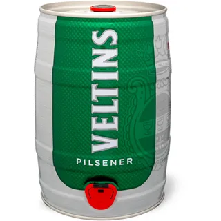VELTINS Pilsener 5 Liter Bierfass mit Zapfhahn
