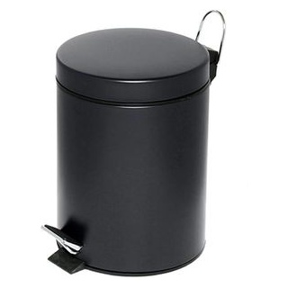 Alco Mülleimer 2962, schwarz, aus Metall, 20 Liter