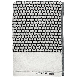 Mette Ditmer - Grid Gästehandtuch 38 x 60 cm, schwarz / off-white (2er-Set)