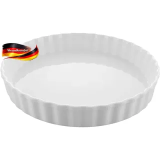 Keramik Quicheform 26cm antihaftbeschichtet für Obstkuchen, Tarte, Tartelette