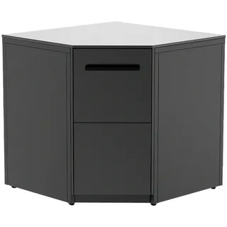 cozze Eckmodul für Outdoor Küche 90 x 90 x 90 cm Schwarz