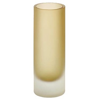 Lambert - Canova - Vase - Senfgelb, Gelb - gefrostet - Überfangglas - Maße (ØxH): 7 x 20 cm