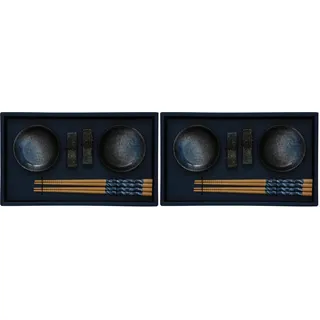 JADE TEMPLE Sushi Set blau, 1 Set (Packung mit 2)