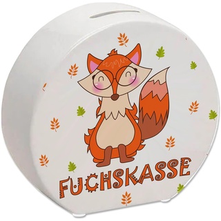 Fuchs Spardose mit Spruch Fuchskasse Sparschwein für Kinder zum Weltspartag Sparen mit niedlichem Waldtier Geld Sparbüchse