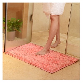 XiinxiGo Badematte Badezimmerteppich, Badteppich für Badezimmer Schlafzimmer Küche Flur Eingang,Pink,50 * 80 cm