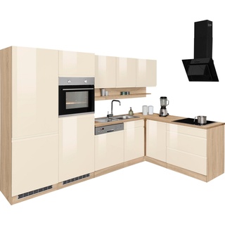 Kochstation Küche KS-Virginia, Stellbreite 290/180 cm, ohne E-Geräte beige