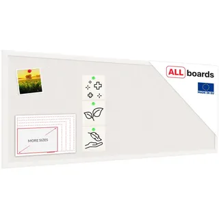 ALLboards Pinnwand 100 x 40 cm Weiß