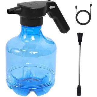 Fenteer 3L Elektrische Sprühflasche Pflanzenzerstäuber Mehrzweck-Gießkanne mit USB-Stromversorgung für die Gartenarbeit auf dem Bauernhof und die Autowäsche, Blau