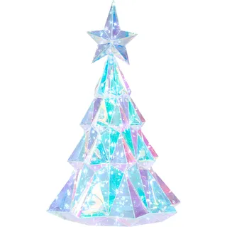 Beliani Weihnachtsbaum LED 40 cm Bunt