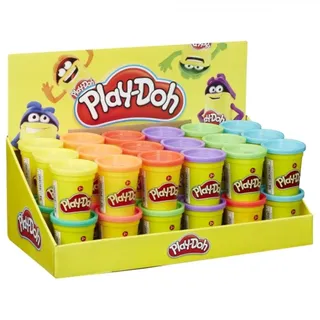 Play-Doh Einzeldose Knete - Gelb Orange Rot Lila Grün oder Blau