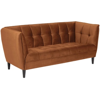 AC Design Furniture Josephine 2.5-seater, orange, fabric, L: 82 x W: 182 x H: 80 cm, 1 pcs.