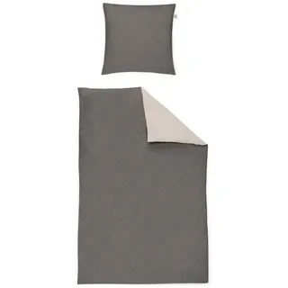 Irisette Wendebettwäsche Alpaka-K 8414, Flanell, 2 teilig, wohlig warm und kuschelig beige