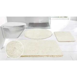Badematte MÖVE "Superwuschel, Badvorleger, Badezimmer Teppich" Gr. 7, nature, H:40mm, Polyester, Badematten, Badematte, Mikrofaser-Badematte, Badteppich, rechteckig, rund & als 3-tlg. Set