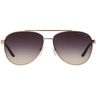 MICHAEL KORS Damen Hvar 109936 59 Sonnenbrille, Gold (Rose Gold/Grey Rose Gradient) - 59 (XL)