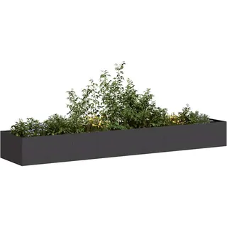 vidaXL Pflanzkübel 360 x 80 x 40 cm Schwarz