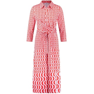 GERRY WEBER A-Linien-Kleid Midikleid mit Wickeleffekt rot 44