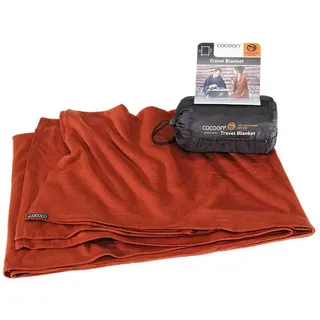 Cocoon Travel Blanket dark terracotta red