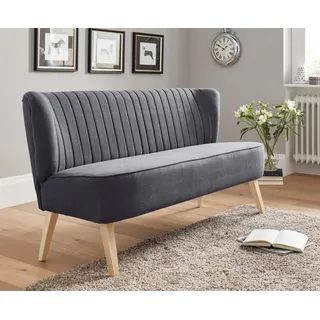 Home Affaire Couch Polyester 2-Sitzer Grau