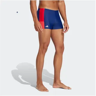 Adidas Colorblock Swim Boxer-Badehose Dark Blue / Pure Ruby / Lucid Red XL