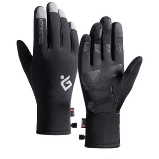 FIDDY Arbeitshandschuhe Herren-Touchscreen-Anti-Kälte-Anti-Rutsch-Outdoor-Sporthandschuhe, Radfahren-Touchscreen-Anti-Kälte-Anti-Rutsch-Sport-Outdoor-Handschuhe schwarz XL