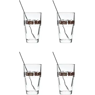 Leonardo 019791 Set/8-teilig Becher Solo Latte Macchiato