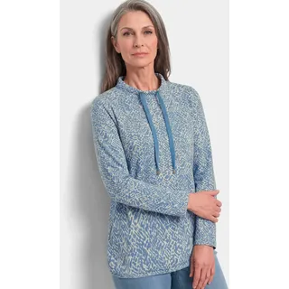 GOLDNER Sweatshirt grafischer Druck Blau 46