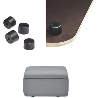 GROVA Outdoor Lounge Hocker Modul Zinc Mit Bodenplatte und Füßen