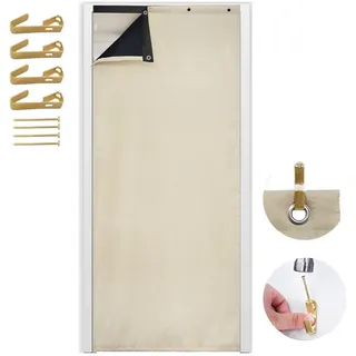 BTTO V&G Türvorhang Türvorhang Thermo Kälteschutz, Wärmeschutzvorhang, Thermovorhang beige