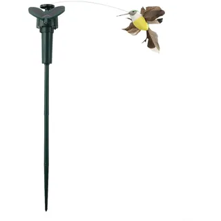 Realistischer Solarbetriebener Schmetterling Vogel Gartendeko Wasserdicht Außenbereich Ornamente für Rasen Landschaft Hochzeit Solarfigur mit Doppelflügel Design(bird)