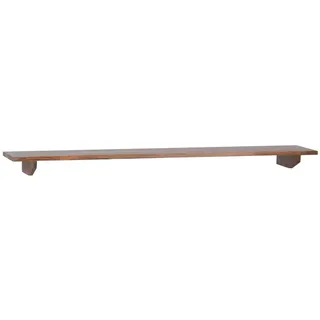 Wandregal 100cm Massivholz Teak