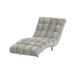 Switch Relaxliege Delphi Velours 80 x 91 x 166 cm Grau