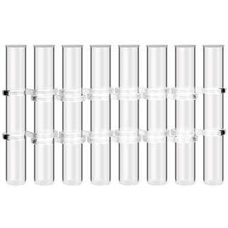 8 StüCk Blumenvase mit Scharnier, Reagenzglas Aus Klarem Glas, HäNgender Blumenhalter für Heimdekoration, L