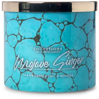 Colonial Candle Duftkerze "Desert Mojave Ginger" in Türkis - 411 g