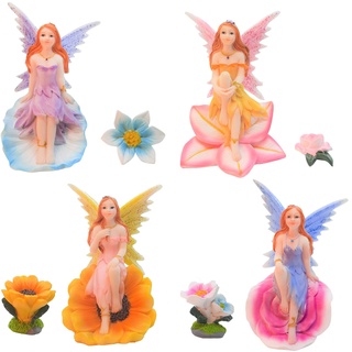 Feen Figuren, Elfen Figur Garten, Flower Fairies, Fairy Figuren Klein Elfen Figuren Feengarten, Elf Garden Statue