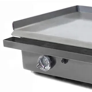 MBH - MAQUINARIA BAR HOSTELERÍA MBH - Gasgrill Bratplatte 400x400+400x400 mm wirtschaftlich für die Gastronomie. Zwei-Zonen Fry Top aus laminiertem Stahl für Bar und Restaurant.