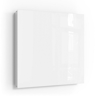 DEQORI Schlüsselkasten 'Unifarben - Weiß', Glas Schlüsselbox modern magnetisch beschreibbar weiß