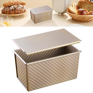 JUNMEIDO Brotbackform Kastenform mit Deckel Antihaft-Kastenform 21 * 12.8 * 11.5CM Toastbrot Backform Pfanne Brotbackform Backblech Toastbackform für das Backen zu Hause, in Bäckereien, Restaurants