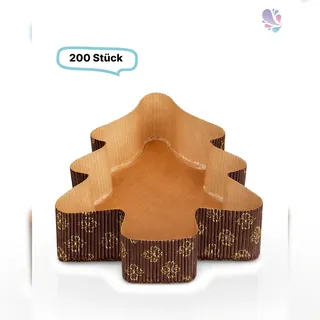 Blanc HYGIENIC Papier-Backformen Tannenbaum klein 16 x 14 cm