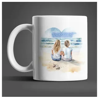 WS-Trend Tasse Beste Freundinnen Kaffeetasse Teetasse Geschenkidee, Keramik, 330 ml bunt