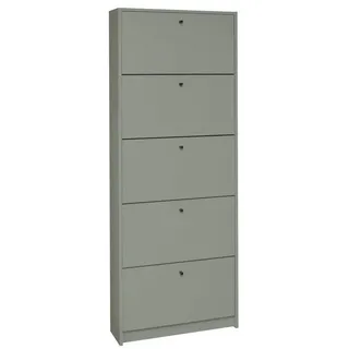 freiraum Schuhkipper Flap, in pine green matt lack, Holzwerkstoff - 60x168x16cm (BxHxT)